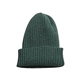 Mütze Damen Dünn Winter Baumwolle - Strickmützen Für Damen Winter - Wintermütze Wolle Übergangszeit Weiche Baumwollmütze Dünne Mütze Wollmütze Strickmützen Damen-Beanie-Mütze Übergangsmütze