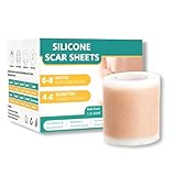 YUPZAR 1 Stück Silikon Narbenpflaster, Professionell für Narben Durch C-Sektion, Operationen, Verbrennungen, Keloid, Akne und Mehr, Hydrocolloid Roll(4CMx300CM)