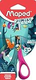 Maped - 472000 Kinder- und Bastelschere JUNGLE FEVER - abgerundete Spitzen - Klingen 12 cm aus Edelstahl - Ergonomische 3D-Griffe