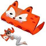 YAOZUP Schlummerkids Kissen, Calmly Kinderkissen 46x26cm, Kinderkopfkissen, Kinderkissen, Komfortkissen Kinder, Ergonomisches Kissen Kinder für weiche Träume (Füchse)