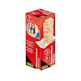 Idena - Reisespiel Wackelturm aus Holz, Geschicklichkeitsspiel mit 54 Bausteinen und Aufbewahrungstasche, ca. 4,8 x 4,8 x 16 cm großer Stapelturm