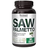 SAW Palmetto – 90 Kapseln mit Sägepalmenextrakt und Kürbiskernen, perfekt für die Nieren, Anti-Reiz-Behandlung, entspricht 1000 mg rohes Gras, Vermont Supplements