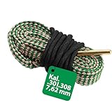 Laufreinigungsschnur für .30Cal .308 30-06 .300 .303 & 7.62 mm Kaliber Pistole Gewehr Flinte Laufreiniger Reinigungsset,Waffenreinigungsset