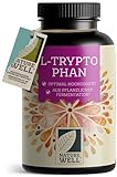 L-Tryptophan hochdosiert - 300x L-Tryptophan Kapseln - 500mg L-Tryptophan je Kapsel - 10 Monate Reichweite - veganes L-Tryptophan aus Fermentation - laborgeprüft, ohne unerwünschte Zusätze, vegan