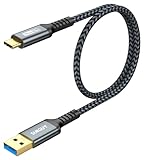 SUNGUY USB C Kabel, 0.5m USB Typ C auf USB 3.1 Gen 2 Kabel & 10Gbps Datenkabel und Ladekabel kompatibel mit iPhone 15/15 Pro/15 Pro Max,Galaxy S24 S23 S22, Android Auto