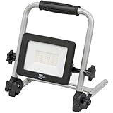 Brennenstuhl LED Akku Baustrahler EL 2000 MA (20W, 6000K, 2150lm, IP54, LED Arbeitsstrahler mit Powerbank-Funktion, 6h Leuchtdauer)