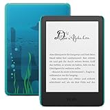 Amazon Kindle Kids (16 GB) – Falls das Gerät kaputtgeht, ersetzen wir es. Inklusive altersgerechter Bücher, Hülle, blendfreiem Bildschirm und schnellerem Umblättern – Ozeanentdecker-Design