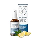 Dr. Theiss Melatonin Einschlaf-Spray | 50ml | Mit Melatonin & Passionsblumenextrakt | Vegan und ohne Zucker | Zitrone-Minzgeschmack