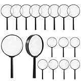 32 Stücke Kinder Lupe Lupen Kinder Lupenglas für Kinder Detektiv Kindergeburtstag Klassenlesung ChierLyn (Schwarze)