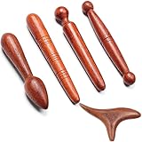 5 Stücke Massage Holz, Dreieck-Massagegerät, Triggerpunkt Massagegerät Fuß Holz Massagestab, Massagestab Akupunkturstift Punktsucher Massage Stift Akupressur Stab für Schulter Rücken Bein