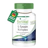 Fairvital | L-Tyrosin Komplex - 60 Kapseln - 13 Vitalstoffe pro Kapsel - mit Curcumin, Taurin, B-Vitaminen und Mineralstoffen - Made in Germany
