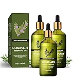 Rosmarinöl Haare, Rosemary Oil for Hair, Stärkt die Haarwurzeln und nährt die Kopfhaut, 100% Natürliches Rosmarin Öl für Hair Stimuliert Haarwachstum und gegen Haarausfall (3pc)