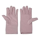 Damen-Fahrradhandschuhe, Vollfinger, atmungsaktiv, gestrickt, einfarbig, hautfreundlich, für Outdoor-Sport, Touchscreen, Unisex, einfarbig, hält kühl