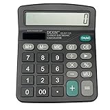 Gvolatee Calculator, Desktop Calculator with 12 Digit Large LCD Display, Mini Calculator Standard Function, Desktop Calculator with Large Buttons, for Office, Home and School, Black