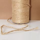 D.RECT- 50m – 1.8mm - Natürliche Baumwollkordel Makramee Garn Baumwollgarn Baumwollseil Baumwollschnur Handwerk Basteln Stricken Stark Braun, 111014