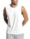 Weardear Gym Tank Top Herren Hawaii Hemd Muskelshirt Trainingsshirt Tanktop Schnelltrocknendes Gym Sleeveless Funktionsshirt Sport Weiß XXL