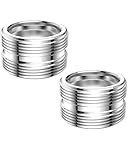 IPNSDON 2PcsWasserhahnadapter M22 auf M22, Gewindeadapter für Außengewinde M22 und M22, Schlauchanschluss, Wassersparer, Wasserfilter, perfekt für Küchenarmaturen