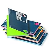 AdPads® elektrostatisch selbstklebende Moderationskarten | 175 x 100mm, 500 Blatt, Set Bunt | Große Static Sticky Notes | Beweglich und verschiebbar auf jeder Oberfläche