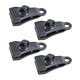 4 robuste Planenclips für Segeltuchabdeckungen, LKW-Abdeckungen, Schwimmbadabdeckungen