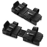 BOXOB Schlittschuhe für Kleinkinder, Verstellbar Doppelrutschen Kleinkind Schlittschuhe mit Klettverschlussbändern, die die Stabilität Gewährleisten Skating-Zubehör für Anfänger Geschenk (Schwarz)