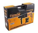 Hoteche 800W 26MM Bohrhammer, SDS PLUS, 4-Funktionen (Bohren/Hammerbohren/Hämmern/Meißeln), 1120 U/min, 5500 Schläge/min, inkl. Zubehör