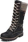 Remonte Damen D7477 Schneestiefel, Schwarz (Schwarz/Nero/Kastanie/Graphit 02), 38 EU