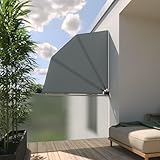 Balkonfächer Sichtschutz Sonnenschutz Balkonsichtschutz Balkonmarkise Trennwand mit Wandhalterung, Verschiedene Größen und Farben