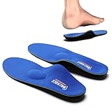 VALSOLE Orthopädische Einlegesohlen Für Damen & Herren Hohe Fußstütze Weiche Funktionelle schuheinlagen Insert für Plattfüße, Plantar Fasciitis, Fußschmerz Blau