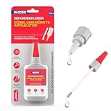 GH1200 (2-in-1) sekundenkleber extra stark mit Pinselapplikator & Düse - Superschneller & stark haftender superkleber - Cyanacrylatkleber super glue für harte Kunststoffe, DIY Handwerk und vieles mehr