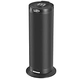 aktimeo NEU Heizlüfter energiesparend, 2000W elektrischer Keramik Heizlüfter mit Thermostat, Überhitzungs-, Kipp- und Kinderschutz, 12 Std. Timer, Heater, Elektroheizung mit Fernbedienung, schwarz