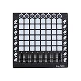 Depisuta MIDI-Pad-Controller, Wiederaufladbare USB-Beat-Maker-Maschine mit 48 Geschwindigkeitsempfindlichen RGB-Drum-Pads, 8 Zuweisbaren Knöpfen und Fadern, Tragbar für Anfänger