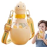 Schnabeltasse für Kinder, auslaufsichere Cartoon-Trinkflasche, niedliche wiederverwendbare Trinkflasche, buntes Kinder-Trinkgeschirr für drinnen und draußen