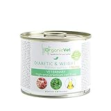 OrganicVet Katze Nassfutter Veterinary Diabetic & Weight, 6er Pack (6 x 200 g)