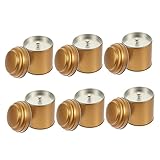 CTIRCHIU 6Stücke Teedose aus Luftdicht und Praktisch Vorratsbehälter für Tee Kaffeebohnen und Snacks Langlebiges Weißblech Design für Küche und Gastronomie