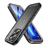 SPORTLINK für iPhone 13 Pro Wasserdicht Hülle - 360 Grad Outdoor Schutzhülle mit Kameraschutz Displayschutz [IP68 Waterproof] [6FT Fallschutz Hard Case ] Panzerhülle komplettschutz handyhülle Schwarz