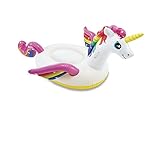 Badeinsel Luftmatratze Einhorn 201x140x97cm für Pool Badesee