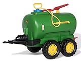 Rolly Toys Anhänger rollyTanker John Deere (Zubehör für Tretfahrzeuge, für Kinder 3-10 Jahre, Wasserfass für Traktor mit Pumpe + Spritze, Füllmenge 30 Liter) 122752