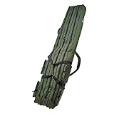 Zite Fishing Rutentasche & Angeln Tasche 150cm | Rod-Case Angelrutentasche | Wasserabweisendes Ruten-Futteral | 3 Fächer Rutenrucksack für Angelruten