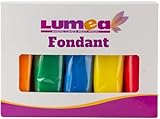 Dekozauber24 Fondant Multipack, 5 Farben, 100g Rollfondant pro Farbe, zum Dekorieren von Kuchen und Torten in orange, dunkelgrün, dunkelblau, gelb und rot (Essentials)