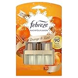 Febreze 3Volution Lufterfrischer Duftstecker Nachfüllflakon Orange & Zimt 20 ml, 3 Wechselnde Düfte Zum Bekämpfen Von Gerüchen