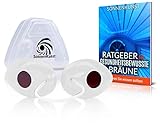 Sonnenkunst® Premium Solarium Schutzbrille - Verbessertes Konzept [2025] - inkl. E-Book und Aufbewahrungsbox - UV Schutzbrille für Sonnenbaden EN170 (Weiß)