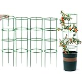 Tomaten Rankhilfe, Tomatentopf mit Rankhilfe, Tomatenkäfig Rankhilfe 8 Etage Hohe 120 cm Verstellbarer, Pflanzenstütze für Kletterpflanzen, Rankgitter Pflanzenstütze für Blumen Pflanzen (2 Satz)