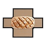 Silikon-Broteinlage – 37 x 27 cm, wiederverwendbare antihaftbeschichtete Backmatte, Silikonmatte für, Plätzchen, Gebäck, Kuchen, Pizza, Sauerteig | Spülmaschinenfestes, hitzebeständiges, ruts