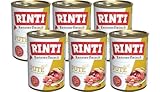 arelf Bundle RINTI-Kennerfleisch Pute 6 x 400 g Nassfutter Hund – Fleisch pur ohne Getreide & Kohlenhydrate + Alpha Spirit Snack Gratis
