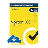 Norton 360 Deluxe 2024 | 5 Geräte | Antivirus | Secure VPN | Passwort-Manager | 1-Jahres-Abonnement | PC/Mac/Android/iOS | Aktivierungscode per Email