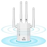 WLAN Verstärker AC1200 WLAN Repeater Dualband (867Mbit/s 5GHz + 300Mbit/s 2.4GHz), WiFi Extender WiFi Verstärker Kompatibel Allen WLAN Geräten, MX531-GS3