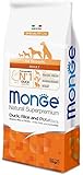 Monge Natural Superpremium Monoprotein* Adult Duck with Rice and Potatoes, Trockenfutter für Hunde (Futter aus Ente, Reis und Kartoffeln, optimale Verdaulichkeit, ohne Zusatz von Farbstoffen, 12 kg)