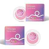 Dr. Emma Gewebte Zahnseide, Kokosnussöl, infundiert, erweiterbare Zahnseide, Mundpflege, dehnbare Zahnseide, Minze, 30 m, Rosa, 2 Stück