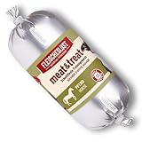 Fleischeslust Hundewurst, Meat&Treat Pferd (15x200g), schnittfeste Trainingswurst, Hundefutter für ausgewachsene Hunde