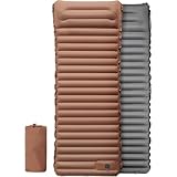 Aufblasbare Outdoor-Matratze mit Kissen, ultraleicht, dick, Isomatte, Spleißen, integriertes Kissen, Pumpbett, Reisen, Camping, Camping, Luftmatratze, Pads, Bett, Camping